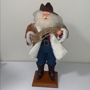Home For The Holidays: 18” Cowboy Santa.
